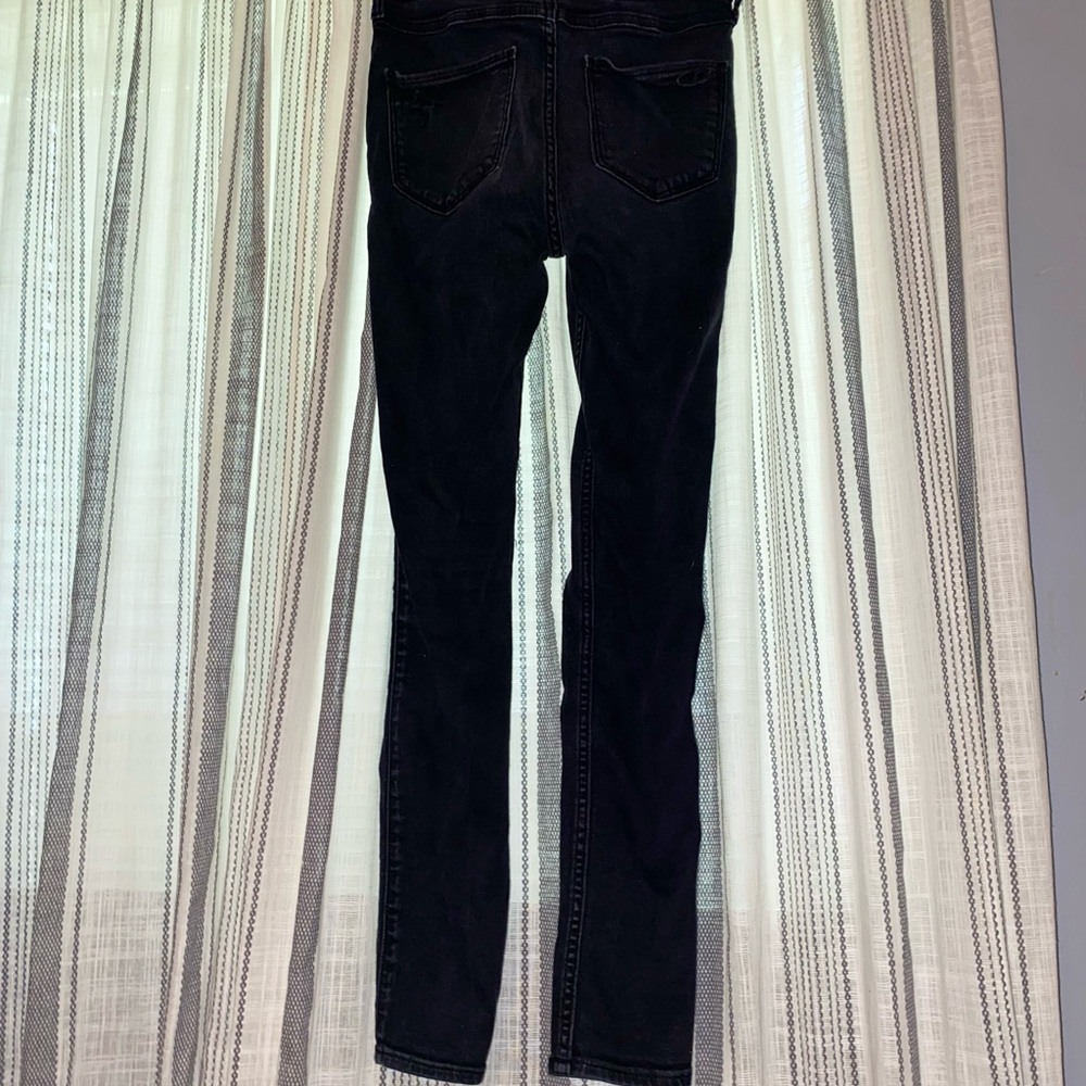 Black high rise super skinny Hollister jeans